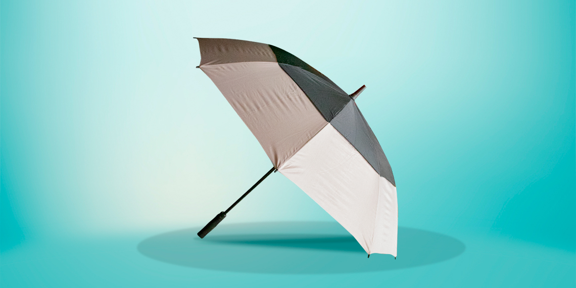 grey umbrella